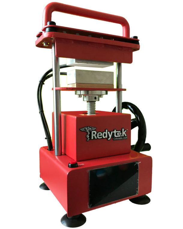 Slow, precise, low temp Crank rosin press pure pressure rosin machine. Redytek - Gypsum, CO, USA