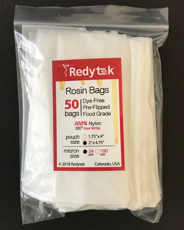 Ready2Press 50 pack 24 micron 1.75x4 inch rosin bags