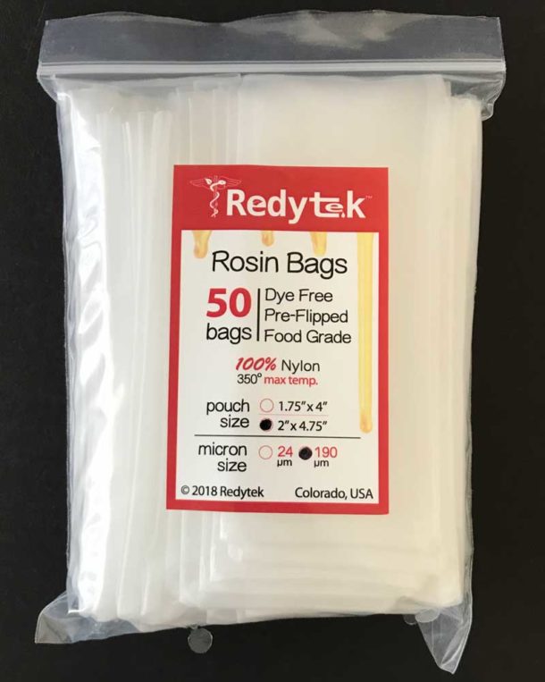 Ready2Press 50 pack 190 micron 2x4.75" inch rosin bags