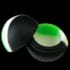 5ml silicone rosin ball jar open in grn/wht/blk by Redytek